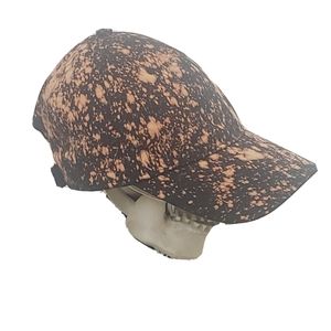 Bleached hat black trendy handmade tie dye cap new
